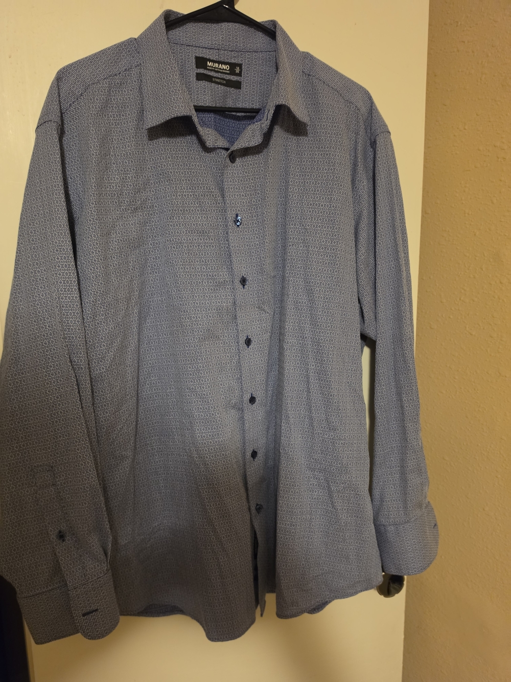Murano Blue Textured Dress Shirt